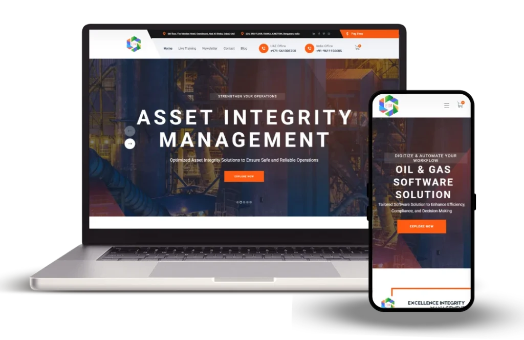 Excellence Integrity Management Website developed by Nazra Software Solutions