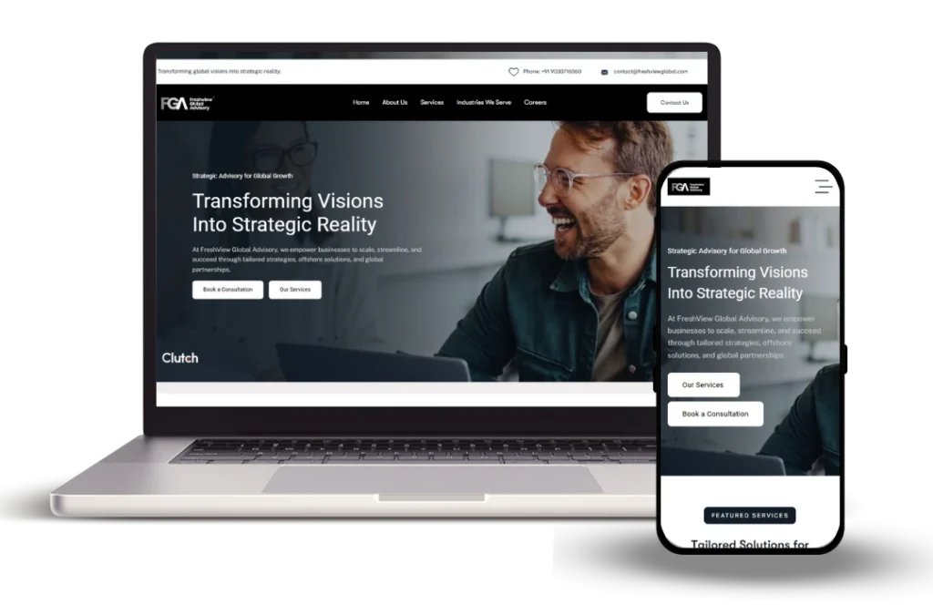 Fresh View Global Website developed by Nazra Software Solutions