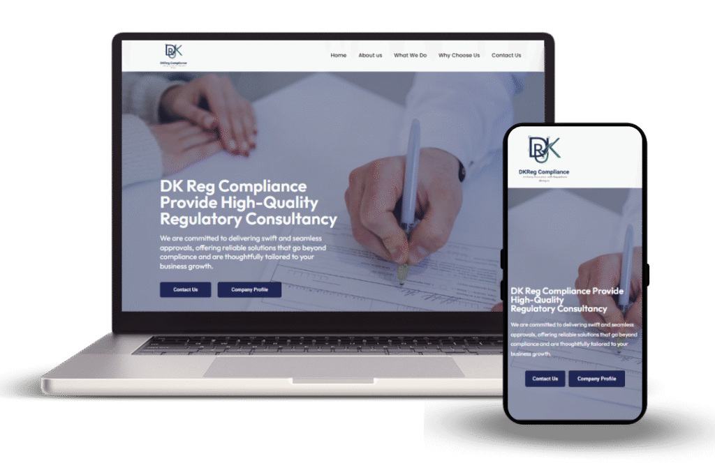 DKREG Compliance – Custom Regulatory Services Website