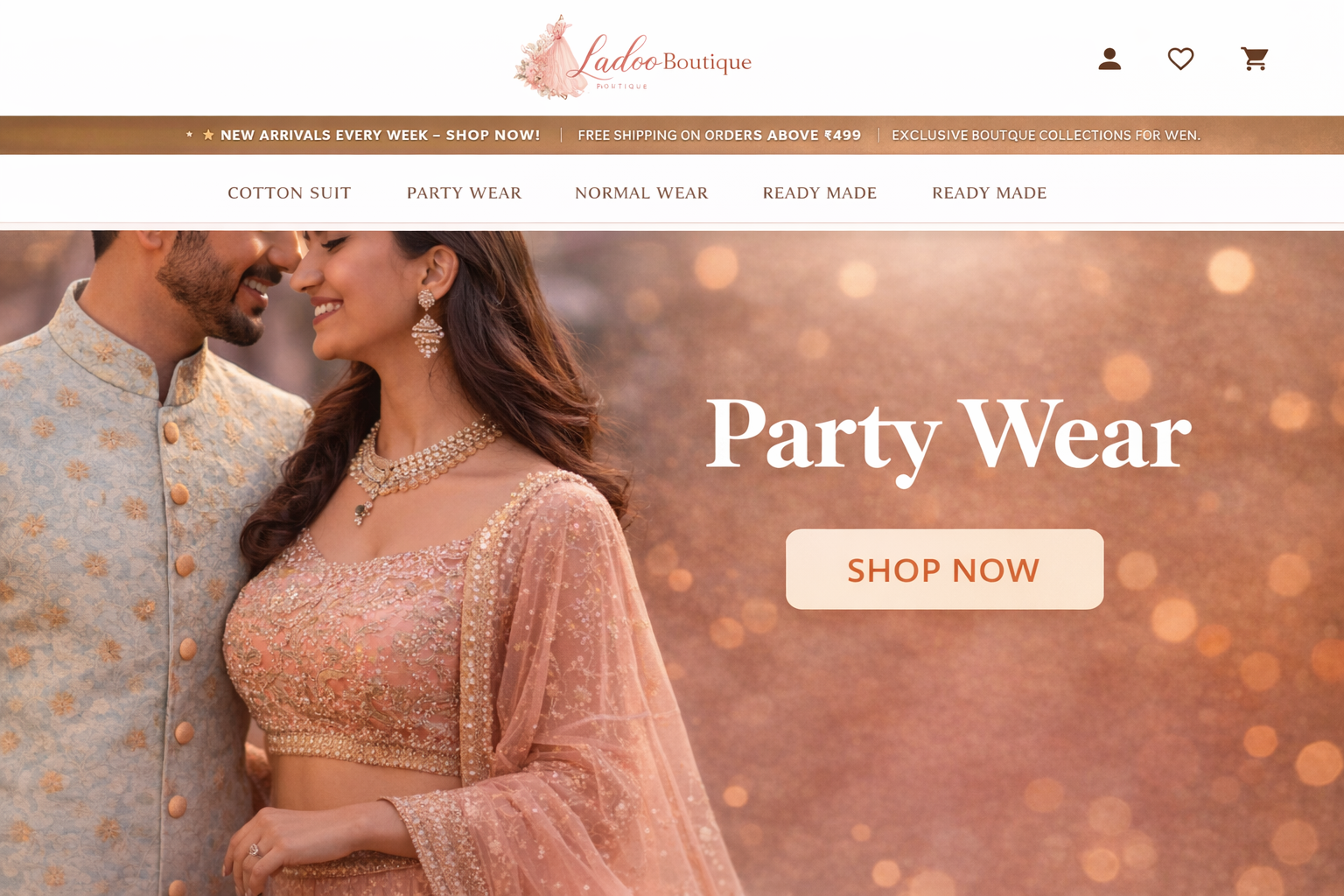 Ladoo Boutique Interface Demo